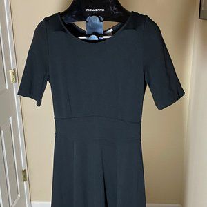 Black Size 4 J Crew Short Sleeved Knee-Length Dress